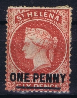 St Helena SG Nr 27  P 14 MH/* Flz/ Charniere 1880 - Saint Helena Island