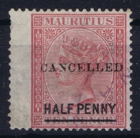 Mauritius SG Nr 67   MH/* Flz/ Charniere  Overprinted Cancelled - Mauricio (...-1967)