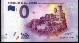 SAN MARIN - Billet Touristique 0 Euro 2015 N°1701 (SEEW1701) - LA PIU PICCOLA E ANTICA REPUBLICA DEL MONDO - Privatentwürfe