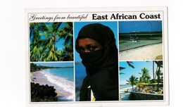 Delcampe - Afrique East African Coast Greetings From Beautiful  état Moyen - Kenia