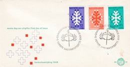 E 97 - 1969 FDC - NVPH 927/29 KANKER CANCER - FDC