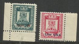 EMISSIONI LOCALI CASTIGLIONE D'INTELVI 1945 STEMMA SERIE COMPLETA SOPRASTAMPATA SURCHARGED SET MNH - Ortsausgaben/Autonome A.