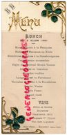 87- EYMOUTIERS-RARE MENU GAUFRE-DUTHEILLAUMAS-HOTEL PINTOU -LUNCH 2 MARS 1920- HUITRES MARENNES AU XERES-CHAMBERTIN 1911 - Menú