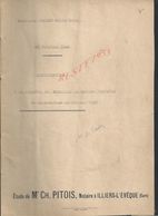 COUDRES CHAMPIGNY LA FUTELAYE 1933 ACTE DE VENTE TERRE Mr DESHAYES & Mr DIEU 7 PAGES : - Manuscripts