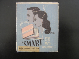 Etui Pour 20 Cigarettes SMART Made In France Plastique Pratique Prix 200 Francs VINTAGE - Porta Sigarette (vuoti)