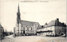 37 Beaumont La Ronce : Place De L'église (état) - Beaumont-la-Ronce