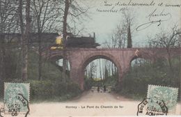 CPA Hornoy - Le Pont Du Chemin De Fer (avec Animation Et Train) - Hornoy Le Bourg