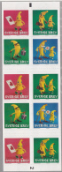 Sweden 2009 MNH Scott #2614e Booklet Pane Of 10 4 Designs (6k) Clay Figures Bananas - Ongebruikt