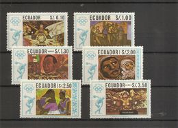 JO De Mexico -1968 ( 1313/1318 XXX -MNH- De L'Equateur) - Summer 1968: Mexico City