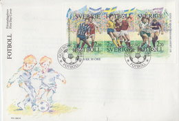 Enveloppe  FDC  1er  Jour   SUEDE   Bloc  Feuillet   Football   Suédois   1988 - Altri & Non Classificati