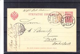 Russie - Lettonie - Carte Postale De 1905 - Oblit Riga - Exp Vers Trier - Cachet De Trier - Lettres & Documents