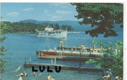 ETATS UNIS : NY : Bolton Landing On Lake George , The Village Docks And Green Island In Background - Lake George