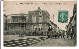 LAFRANCAISE  -  La Promenade Et Rue Du Faubourg     -     ( Carte Pas Courante ) - Lafrancaise