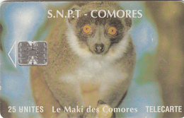 Comores Phonecard - Lemur - Superb Used - Comoren