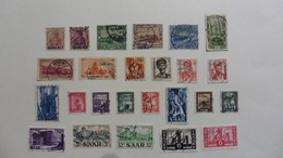 Sarre : 25 Timbres Oblitérés - Lots & Serien