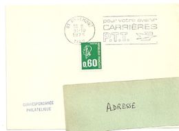TARN - Dépt N° 81 = REALMONT  1975 =  FLAMME à DROITE =  SECAP Illustrée ' CARRIERES PTT / Pour Votre Avenir ' - Mechanical Postmarks (Advertisement)