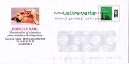 FR-ENT19 - FRANCE PAP Repiqué Incinération Et Cimetière Pour Animaux - Prêts-à-poster:private Overprinting