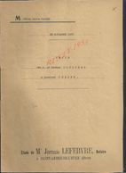 CHAMPIGNY LA FUTELAYE 1947 ACTE VENTE DE TERRE Mr MORICEAU À VERDET 5 PAGES : - Manuscripts