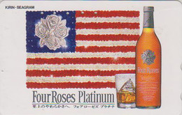 Télécarte Japon / 110-011 - ALCOOL - WHISKY - FOUR ROSES - Alcohol Japan Phonecard - ALKOHOL TK - 828 - Alimentation