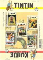 BELGIQUE (2016) - 5V**MNH) - 70 ANS DU JOURNAL TINTIN - Bandes Dessinées