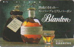 Télécarte Japon / 110-011 - ALCOOL - WHISKY - BLANTON - Alcohol Japan Phonecard - ALKOHOL Telefonkarte - 832 - Alimentation