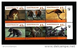 AUSTRALIA - 1994  45c. KOALAS & KANGAROOS  BLOCK 1 KOALA  REPRINT  MINT NH - Prove & Ristampe