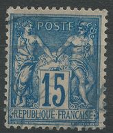 Lot N°40708   N°101, Oblit Cachet à Date Bleu A Déchiffrer - 1876-1898 Sage (Type II)