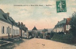 (CPA 80)  LUCHEUX  /  Rue D'En Haut - Beffroi - - Lucheux