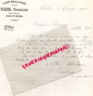 86- POITIERS- RARE LETTRE MANUSCRITE SIGNEE TAILLADE DE GOURDON LOT 46- PLESSIS PROPRIETAIRE -PLACE D' ARMES- 1916 - Straßenhandel Und Kleingewerbe