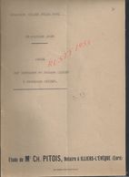 CHAMPIGNY LA FUTELAYE 1939 ACTE DE VENTE DE BOIS Md CISSEY À VERDET 8 PAGES : - Manuscripts