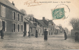 (CPA 80)  MARCHELEPOT  /  Rue De L'Église - - Lucheux