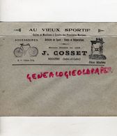 37- NOUATRE- BELLE ENVELOPPE AU VIEUX SPORTIF- J. COSSET- CYCLISME CYCLES VELO- SPORT-MACHINES A COUDRE - Sport & Tourismus