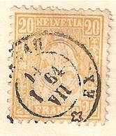 Suisse - Schweiz - Switzerland - Stamps 20 Franco 1862 - Philatélie - Philatelic - Philately - Philatélique - Gebruikt