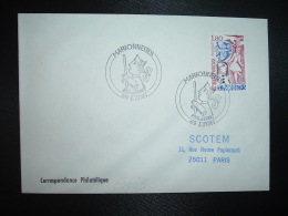 LETTRE TP  MARIONNETTE 1,80 OBL.25 Sept 1982 69 LYON MARIONNETTES - Marionnettes