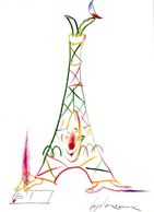 DESCLOZEAUX   CENTENAIRE DE LA CARTE POSTALE ILLUSTREE ET DE LA TOUR EIFFEL  1989 - Desclozeaux