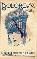 PARTITION MUSIQUE- DOLOROSA -FOX TROT- E. DUMONT -BENECH-PARIS- ILLUSTRATEUR J. JAMEL -FEMME AU TURBAN -1925I - Spartiti