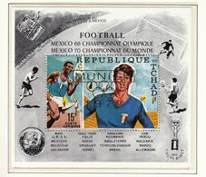 Tchad Chad 1971 / Football Soccer World Cup / Olympic Games Munich 1972 / Golden Overprint - Summer 1972: Munich