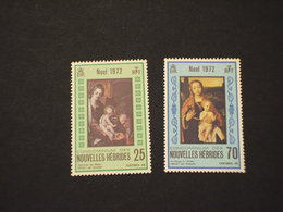 NOUVELLE HEBRIDES - 1971 QUADRI/NATALE 2 VALORI -  NUOVI(++) - Neufs