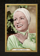 GRETA GARBO  CIGARETTES CARD ROSS  FOR M.G.M. 1930s VINTAGE - Altri