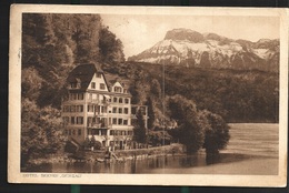 GERSAU Am Vierwaldstättersee 1921 Beau Cachet Hotel Seehof - Gersau