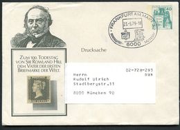 Bund PU110 B2/003b Privat-Umschlag ROWLAND HILL Sost. Frankfurt 1979 - Privatumschläge - Gebraucht