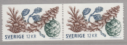 Sweden 2011 MNH Coil Pair 12k Pine, Spruce Cones - Seed Capsules - Neufs