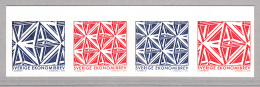 Sweden 2012 MNH Strip Of 2 Pairs Ex Booklet Blue, Red Geometric Figures - Nuovi