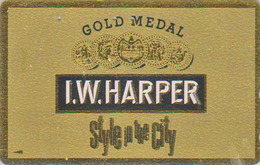 Télécarte DOREE Japon / 110-011 - ALCOOL - WHISKY - I.W. HARPER - Pièce Monnaie Coin - ALCOHOL Japan GOLD Phonecard  904 - Alimentation