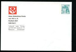 Bund PU110 B2/009 Privat-Umschlag KIELER PHILATELISTEN-VEREIN** 1980 - Sobres Privados - Nuevos