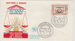 Saint Pierre Et Miquelon FDC 1963 Droit De L'homme 370 - FDC