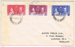 27545. Carta MASERU (Basutoland) 1937 To England - 1933-1964 Kolonie Van De Kroon