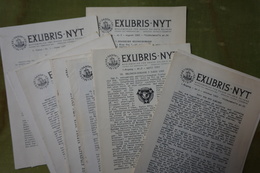 Lot De 18 N° Revue - Exlibris-Nyt - Medlemsblad For Dansk Exlibris Selskab - Bookplates