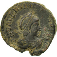 Monnaie, Valentinian II, Maiorina, AD 383-384, Thessalonique, TTB, Bronze - La Caduta Dell'Impero Romano (363 / 476)