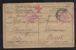 RUSSIA P.O.W. PRISONNIERS DE GUERRE WWI PRISONERS CAMP CARD CENSOR #03 - Covers & Documents